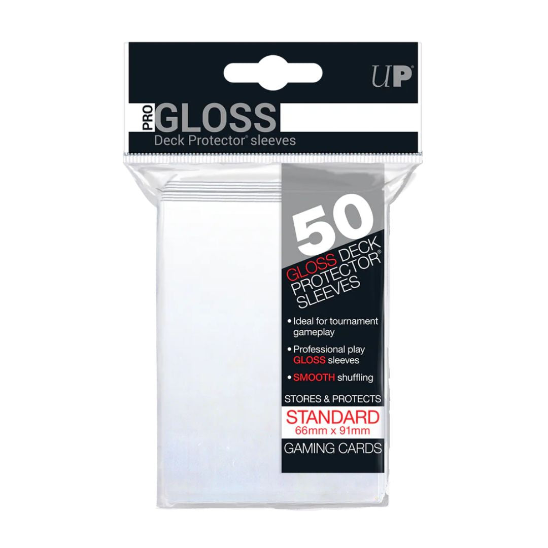 Ultra PRO: Standard Deck Protector Sleeves Pro Gloss 50st, Clear