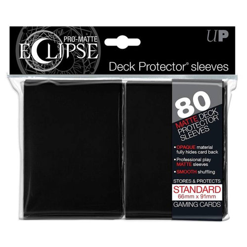 Ultra PRO: Eclipse Pro-Matte Standard Deck Protector Sleeves 80st - Svart