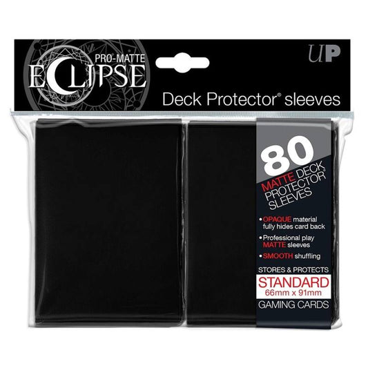 Ultra PRO: Eclipse Pro-Matte Standard Deck Protector Sleeves 80st - Svart
