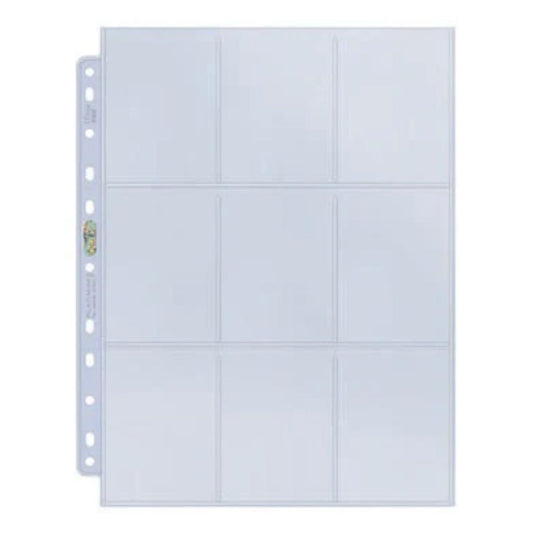 1st Ultra Pro Platinum Page 9-Pocket Plastficka för Standard Kort, (11 hål)
