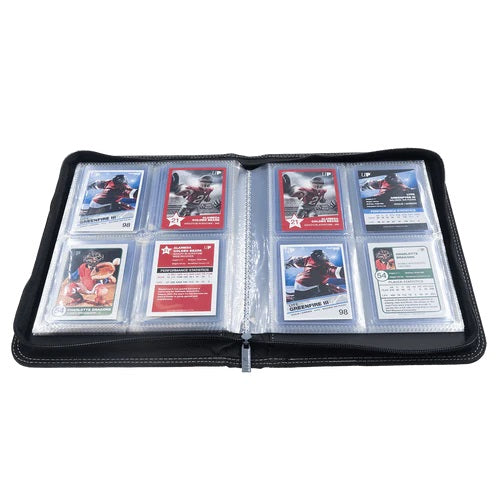 Ultra PRO: 4-Pocket Toploader Zippered Premium PRO-Binder - Svart