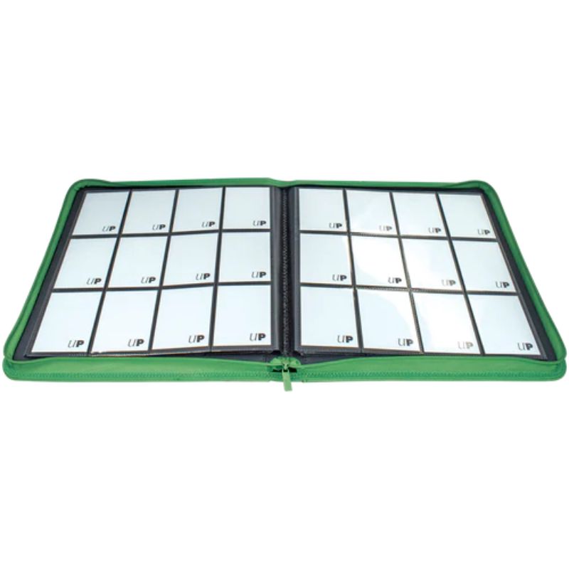 Ultra PRO: Vivid 12-Pocket Zippered PRO-Binder - Green