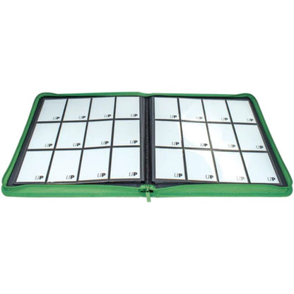 Ultra PRO: Vivid 12-Pocket Zippered PRO-Binder - Green
