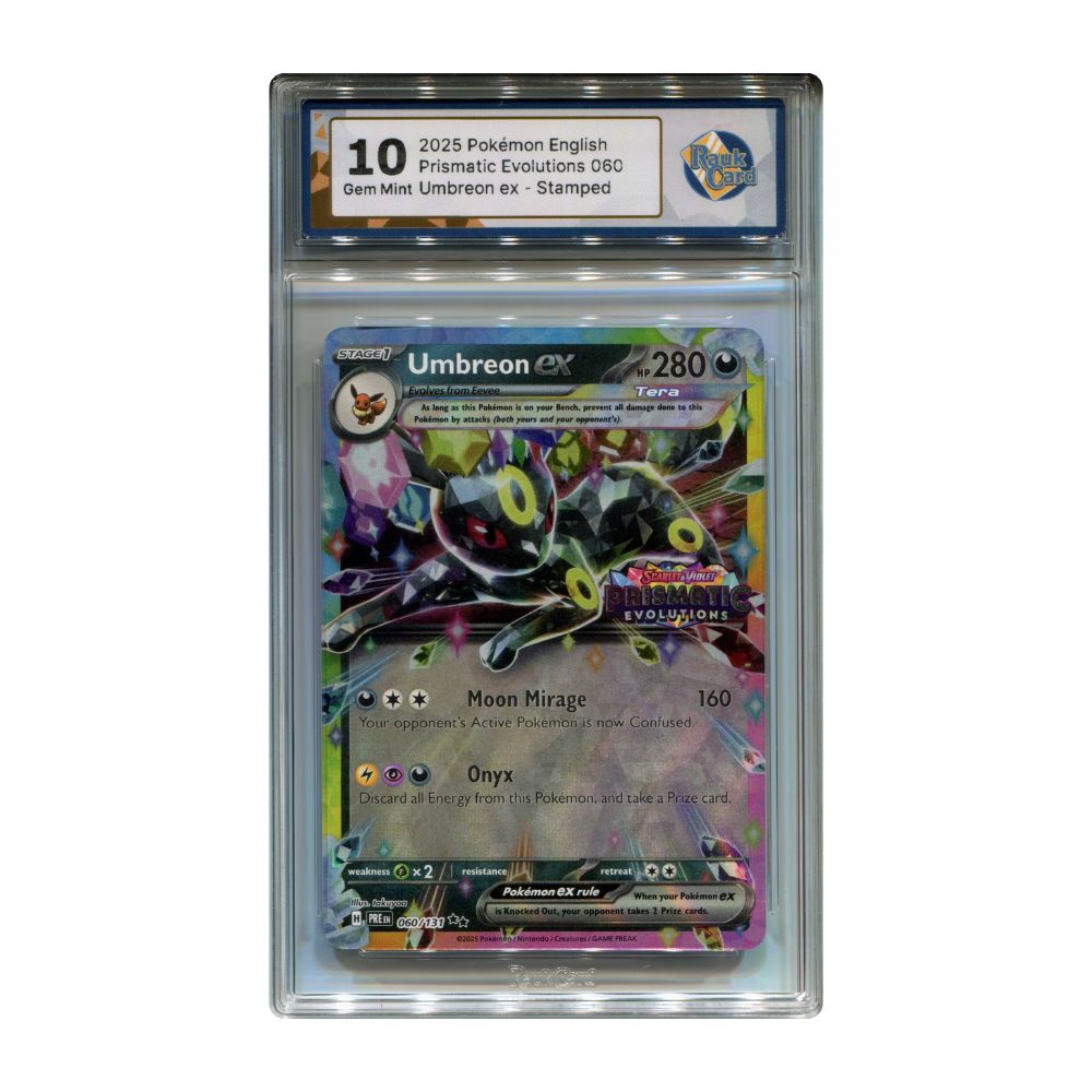Umbreon ex Prismatic Evolutions Stamp - #060 RaukCard 10 - Pokémon Scarlet & Violet: Prismatic Evolutions