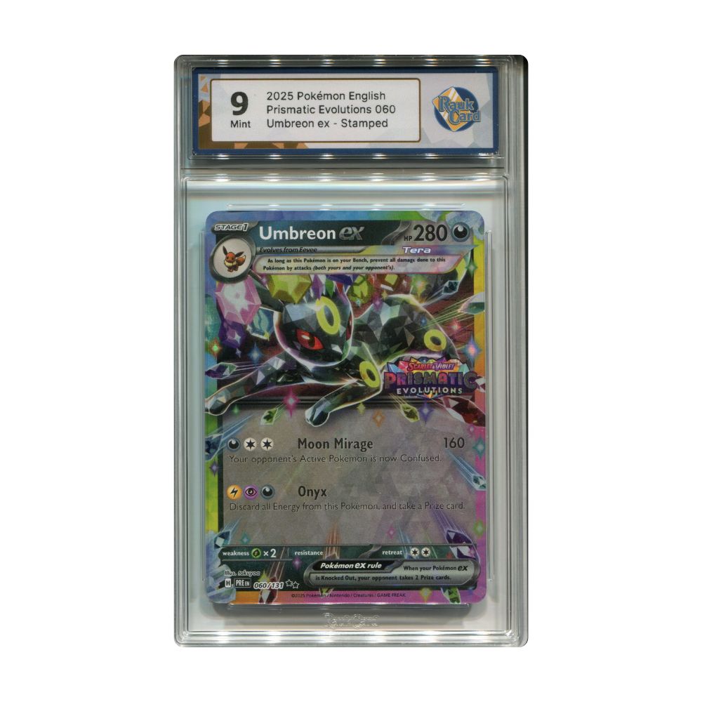 Umbreon ex Prismatic Evolutions Stamp - #060 RaukCard 9 - Pokémon Scarlet & Violet: Prismatic Evolutions
