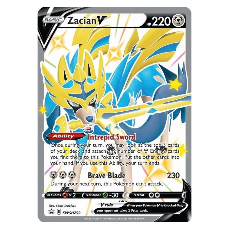 Zacian V - SWSH292 Black Star Promo - Pokémon Sword & Shield: Crown Zenith